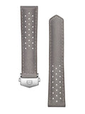 TAG Heuer Carrera 39Mm Grey Perforated Leather Strap BC6671-00