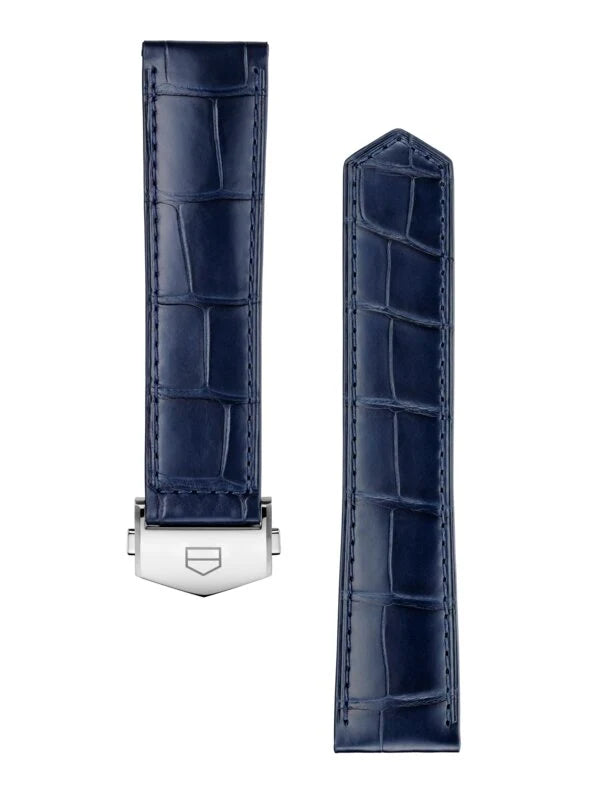 TAG Heuer Carrera 42Mm Blue Alligator Leather Strap BC6693