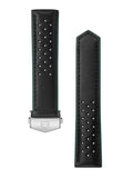 TAG Heuer Carrera 41Mm Black Perforated Leather Strap BC6714