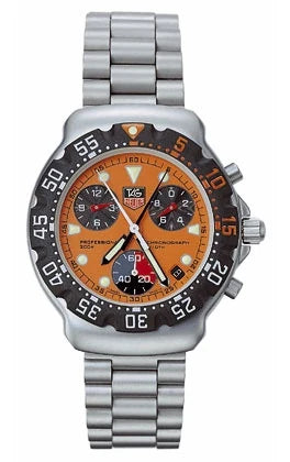TAG Heuer Formula 1 Chronograph Quartz Stainless Steel / Orange / Bracelet CA1214.BA0493