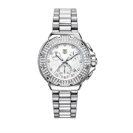 TAG Heuer Formula 1 Quartz Chronograph 37 Stainless Steel / MOP - Diamond / Bracelet CAC1310.BA0852