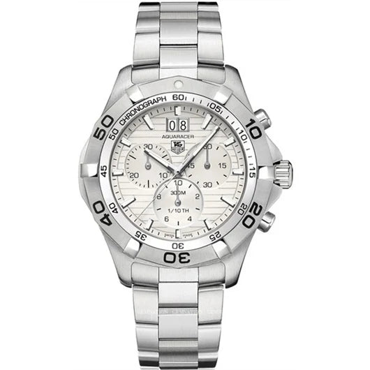 TAG Heuer Aquaracer 300M Quartz Chronograph 43 Stainless Steel / Silver / Bracelet CAF101F.BA0821