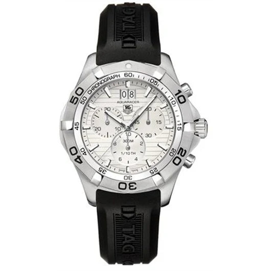 TAG Heuer Aquaracer 300M Quartz Chronograph 43 Stainless Steel / Silver / Rubber CAF101F.FT8011