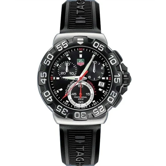 TAG Heuer Formula 1 Quartz Chronograph 41 Stainless Steel / Black / Rubber CAH1110.BT0714