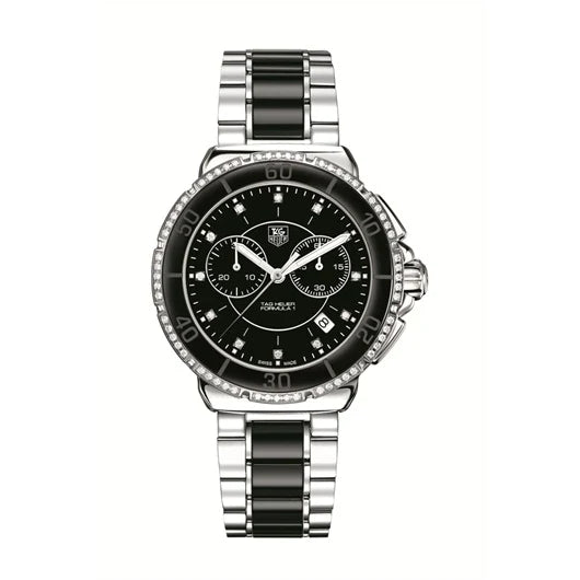 TAG Heuer Formula 1 Chronograph Quartz 41 Stainless Steel / Diamond / Black / Bracelet CAH1212.BA0862