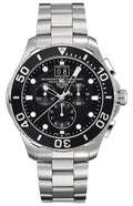 TAG Heuer Aquaracer 300M Quartz Chronograph 43 Stainless Steel / Black / Bracelet CAN1010.BA0821