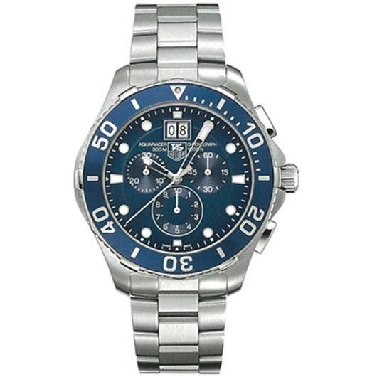 TAG Heuer Aquaracer 300M Quartz Chronograph 43 Stainless Steel / Blue / Bracelet CAN1011.BA0821