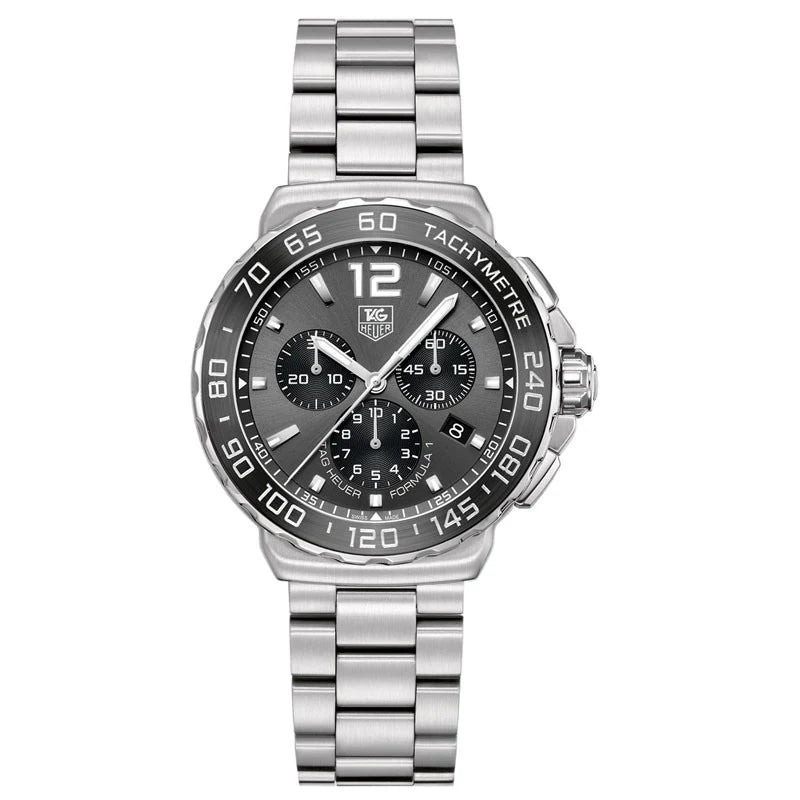 TAG Heuer Formula 1 Quartz Chronograph 42 Stainless Steel / Grey / Bracelet CAU1115.BA0858