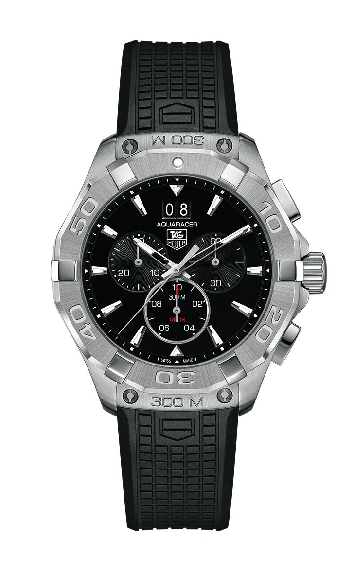 TAG Heuer Aquaracer 300M Quartz Chronograph 43 Stainless Steel / Black / Rubber CAY1110.FT6041