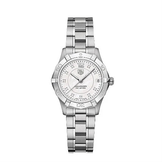 TAG Heuer Aquaracer 300M Quartz 32 Stainless Steel / MOP - Diamond / Bracelet WAF1312.BA0817