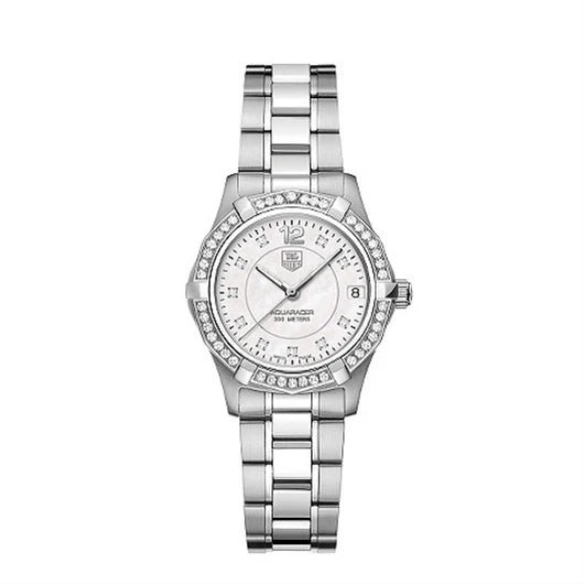 TAG Heuer Aquaracer 300M Quartz 32 Stainless Steel / Diamond / MOP - Diamond / Bracelet WAF1313.BA0819