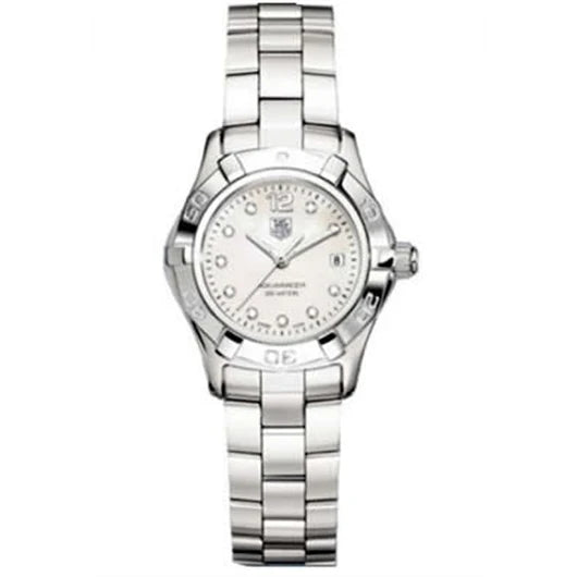 TAG Heuer Aquaracer 300M Quartz 27 Stainless Steel / MOP - Diamond / Bracelet WAF1415.BA0824