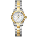 TAG Heuer Aquaracer 300M Quartz 27 Stainless Steel / Yellow Gold / MOP - Diamond / Bracelet WAF1425.BB0814