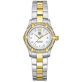 TAG Heuer Aquaracer 300M Quartz 27 Stainless Steel / Yellow Gold / MOP - Diamond / Bracelet WAF1450.BB0825