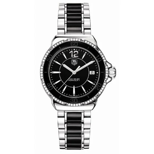 TAG Heuer Formula 1 Quartz 37 Stainless Steel / Diamond / Black / Bracelet WAH1212.BA0859
