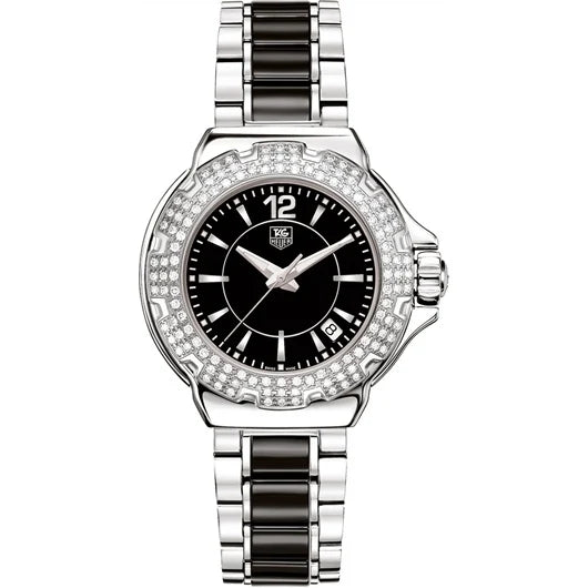 TAG Heuer Formula 1 Quartz 37 Stainless Steel / Diamond / Black / Bracelet WAH1214.BA0859