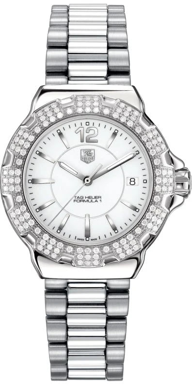TAG Heuer Formula 1 Quartz 37 Stainless Steel / Diamond / White / Bracelet WAH1218.BA0852