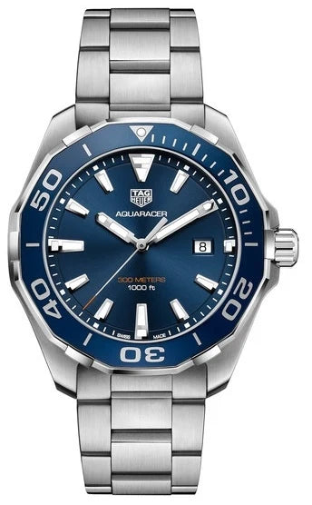 TAG Heuer Aquaracer 300M Quartz 43 Stainless Steel / Blue / Bracelet WAY101C.BA0746