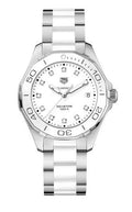 TAG Heuer Aquaracer 300M Quartz 35 Stainless Steel / White - Diamond / Bracelet WAY131D.BA0914