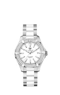 TAG Heuer Aquaracer 300M Quartz 35 Stainless Steel / Diamond / White / Bracelet WAY131F.BA0914