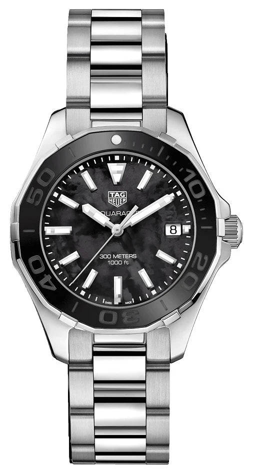 TAG Heuer Aquaracer 300M Quartz 35 Stainless Steel / Black MOP / Bracelet WAY131K.BA0748
