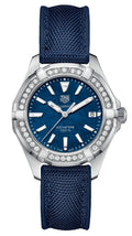 TAG Heuer Aquaracer 300M Quartz 35 Stainless Steel / Diamond / Blue MOP / Nylon WAY131N.FT6091