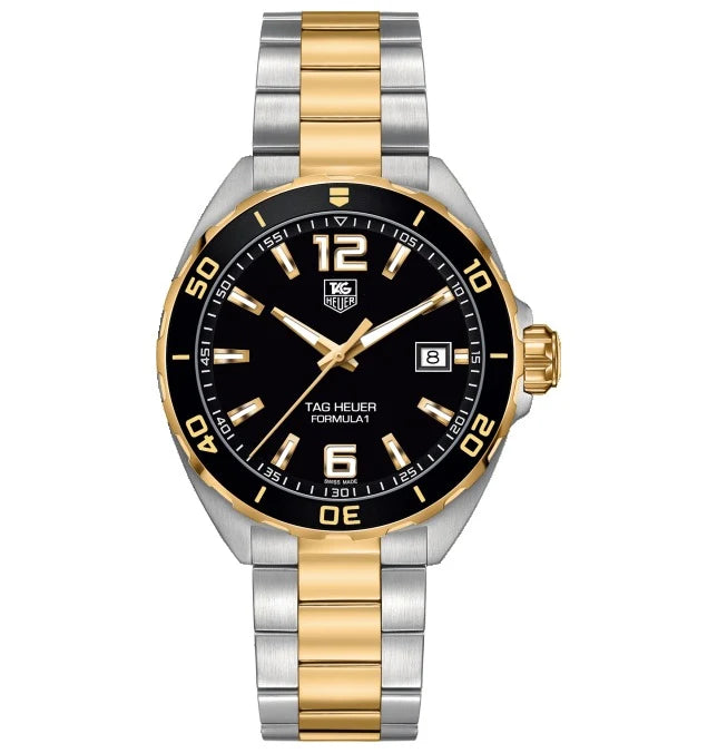TAG Heuer Formula 1 Quartz 41 Stainless Steel / Yellow Gold / Black / Bracelet WAZ1121.BB0879