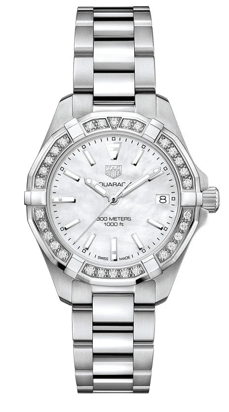 TAG Heuer Aquaracer 300M Quartz 32 Stainless Steel / Diamond / MOP / Bracelet WBD1313.BA0740