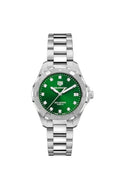 TAG Heuer Aquaracer 300M Quartz 32 Stainless Steel / Green - Diamond / Bracelet WBD1316.BA0740