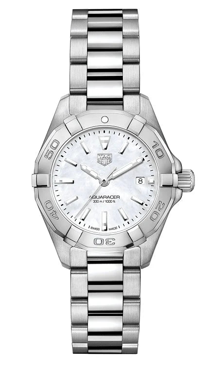 TAG Heuer Aquaracer 300M Quartz 27 Stainless Steel / MOP / Bracelet WBD1411.BA0741