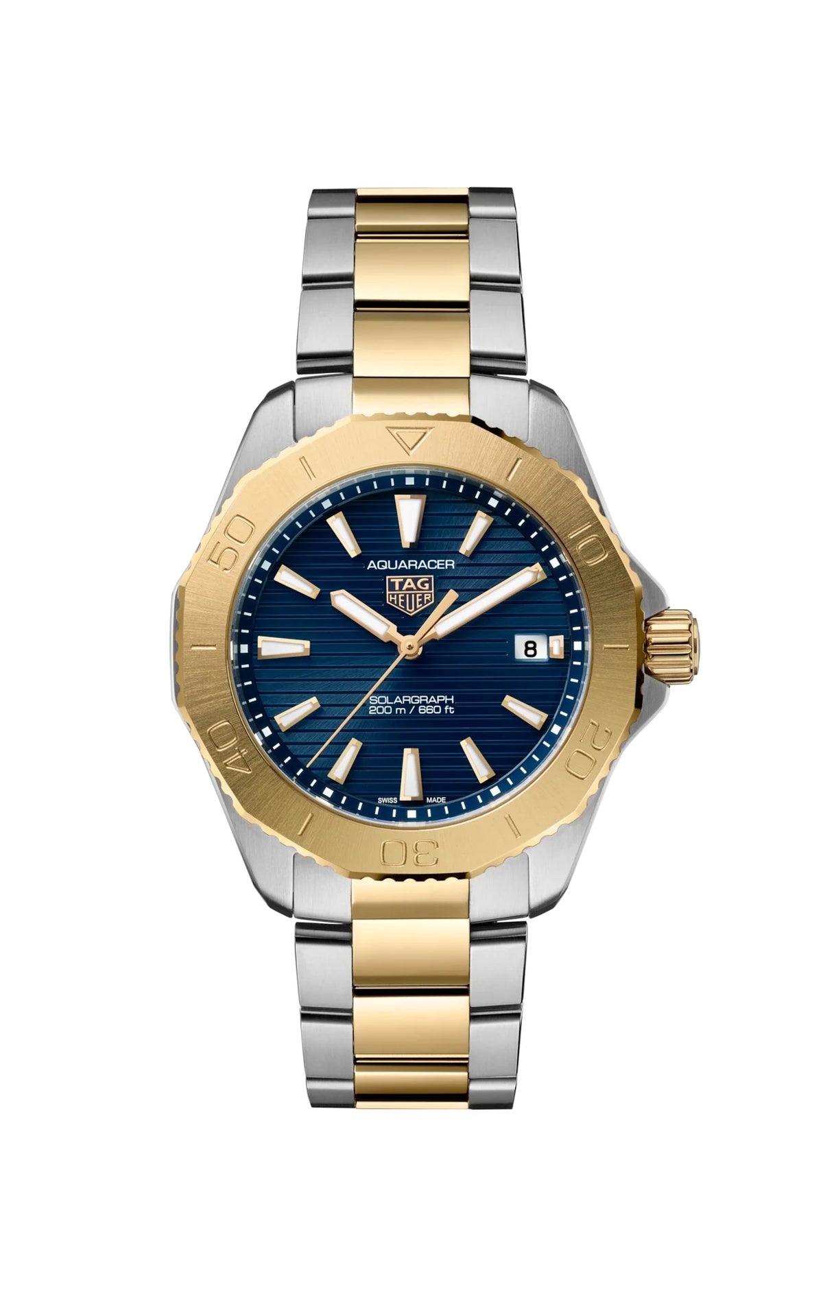 TAG Heuer Aquaracer Professional 200 Quartz 40 Stainless Steel - Yellow Gold / Blue WBP1120.BB0002