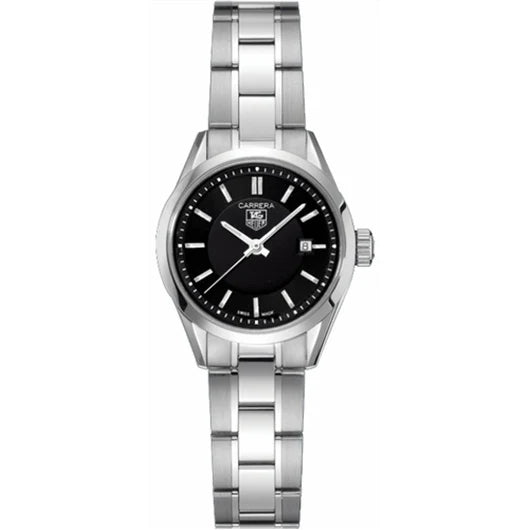 TAG Heuer Carrera Quartz 27 Stainless Steel / Black / Bracelet WV1414.BA0793